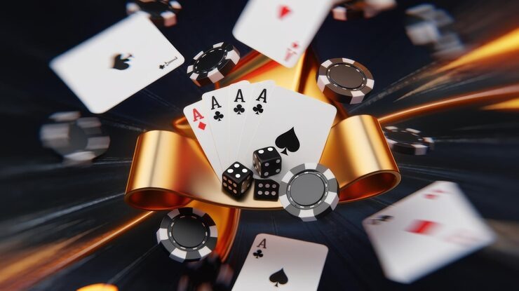 Live dealer studio with multiple camera angles